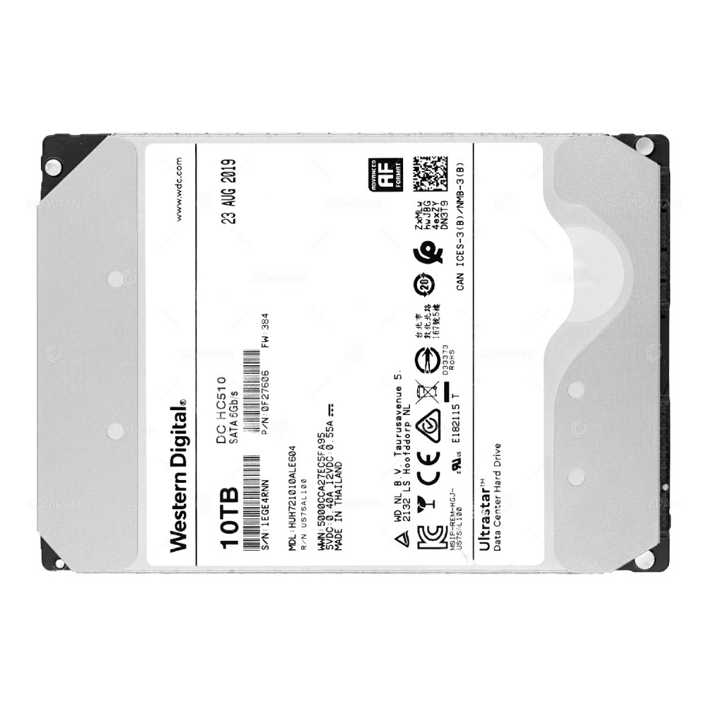 HUH721010ALE604  WD ULTRASTAR DC HC510 HDD 10TB 7.2K SATA 6G 3.5" LFF